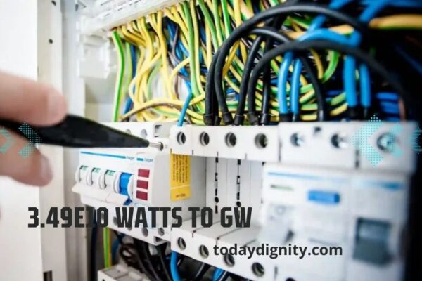 3.49e10 Watts to GW