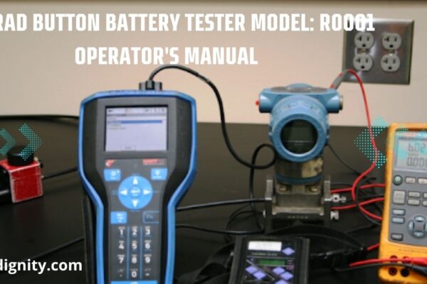 Conrad Button Battery Tester Model: R0001 Operator's Manual